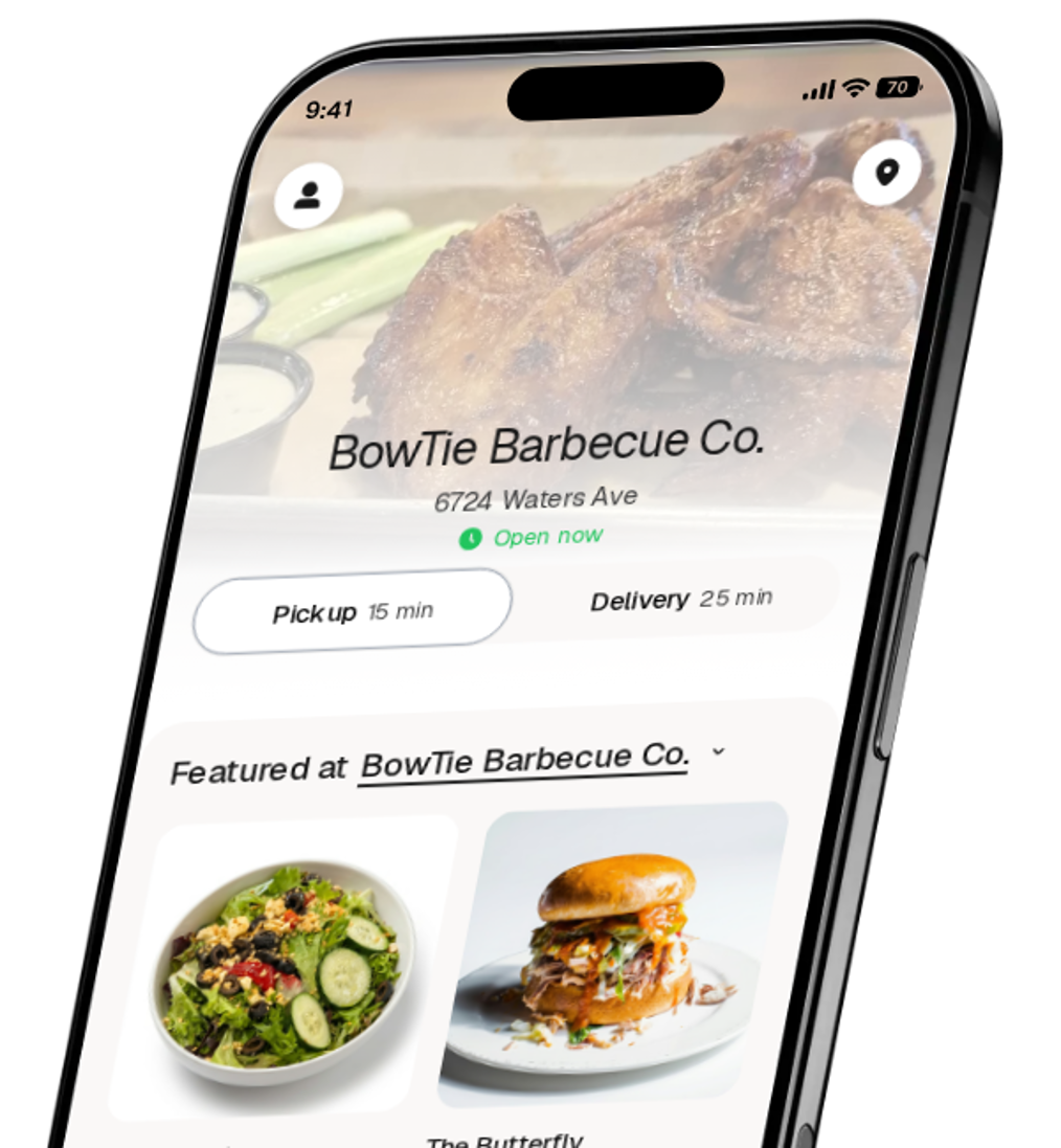 BowTie Barbecue Co. app preview