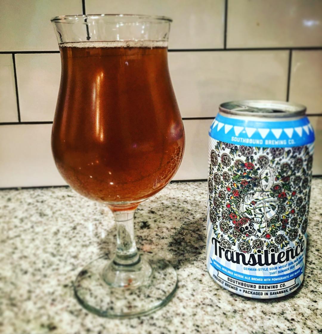 Ahhhh. Been waiting all year for this. Fruity and tart. Summer perfection... @southboundbrews @sav_brewmaster #transilience #bowtiebarbecueco #southboundbrewery #southboundbeer #beer #brewery #berlinerweisse
