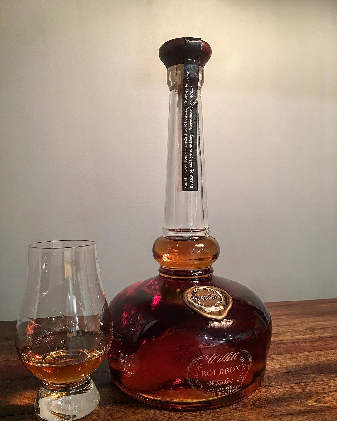 Breaking out the Willet Pot Still Reserve. Not only an...