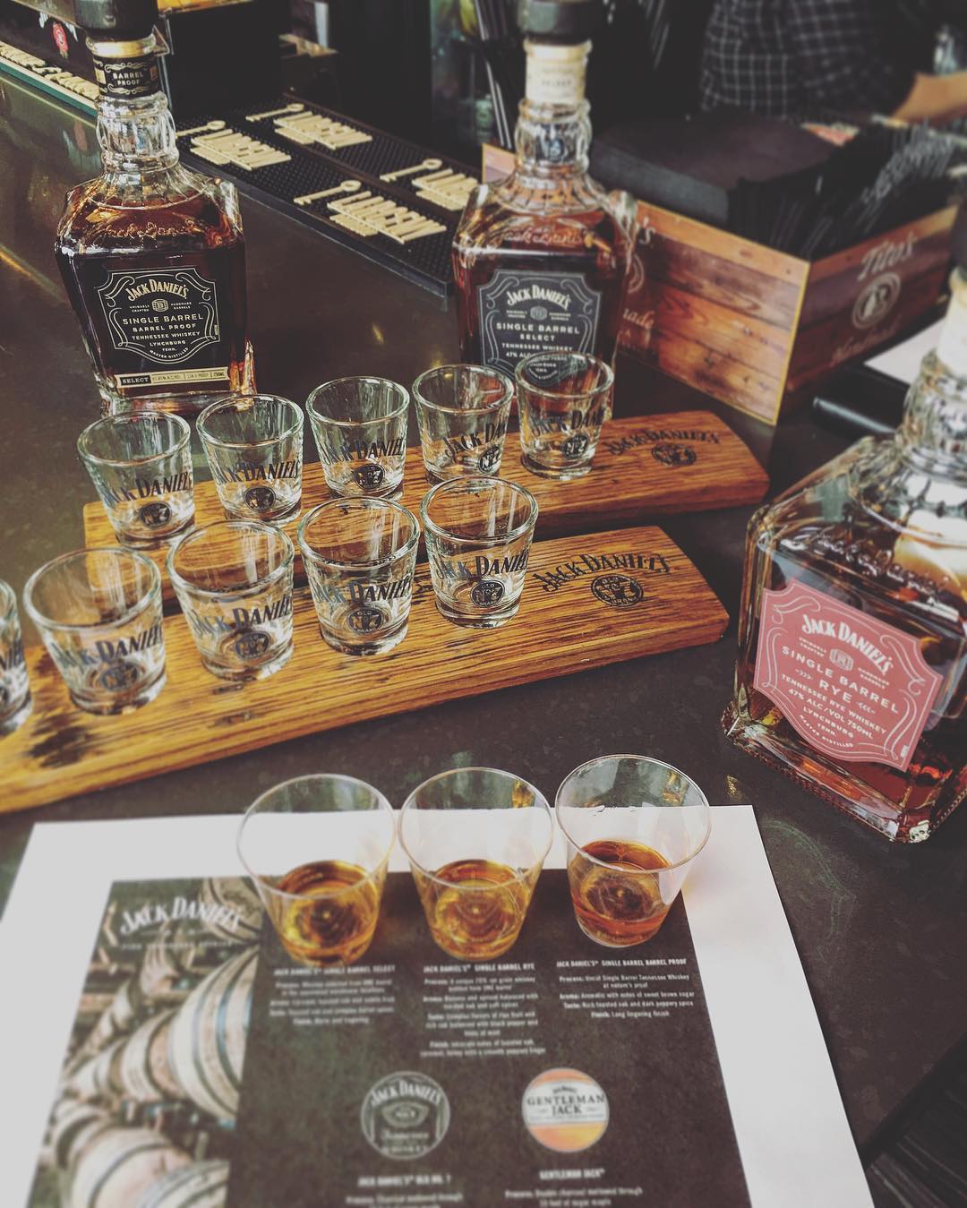 A little staff training this morning with Sage from Brown-Forman....