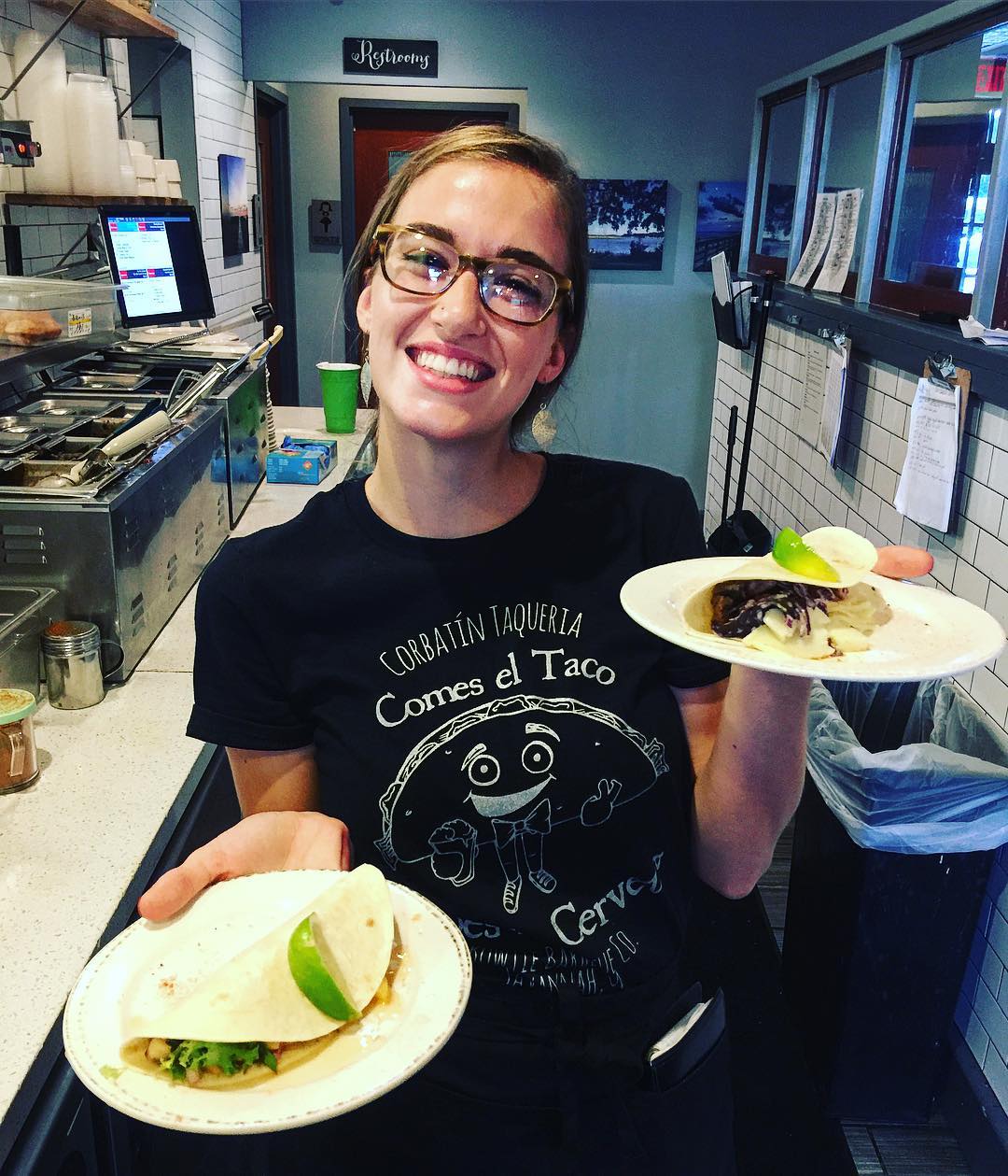 Taco Night! We’ve got brand spankin new shirts AND shrimp…