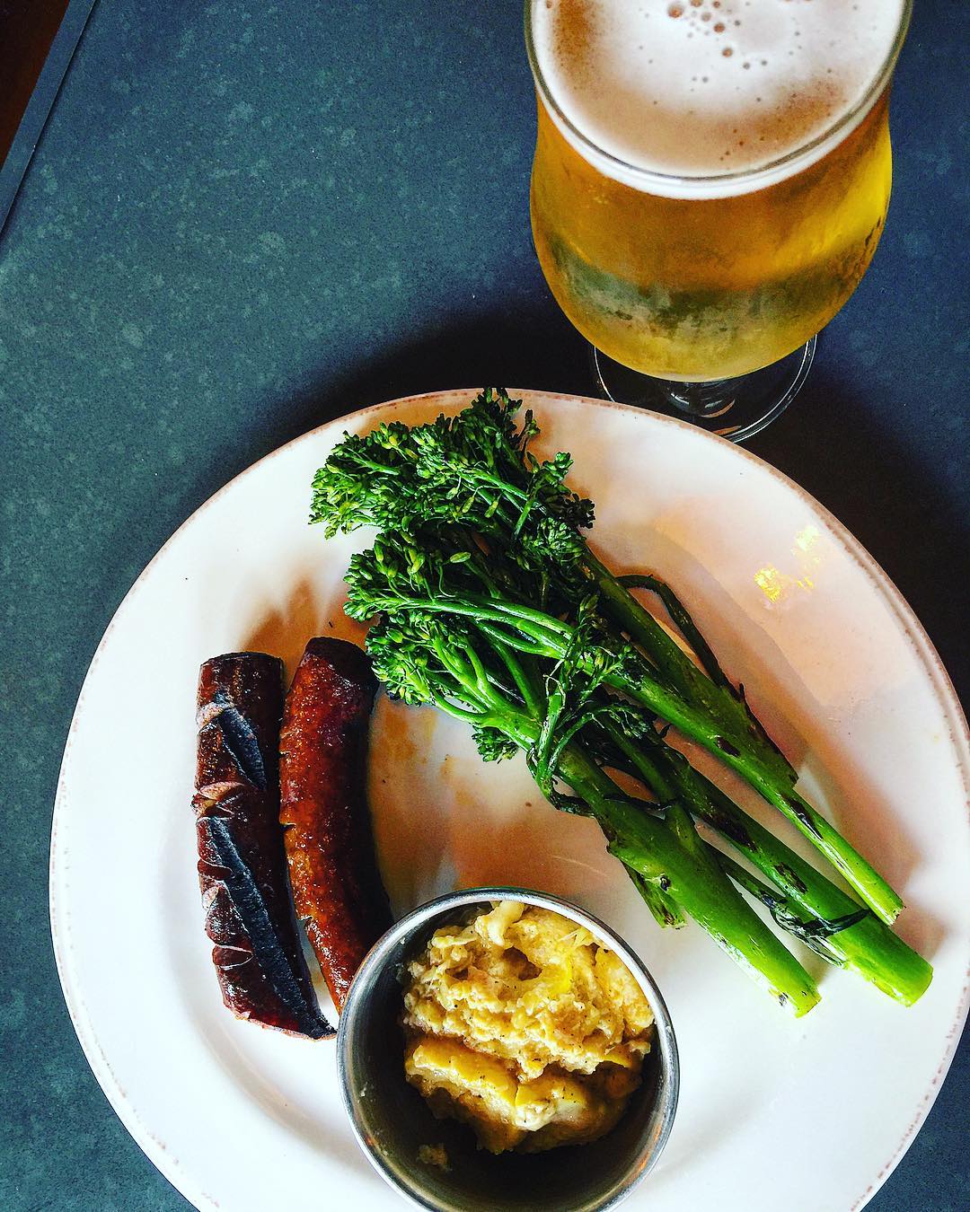 Smoked Sausage from Savannah River Farms (small portion pictured), bacon…