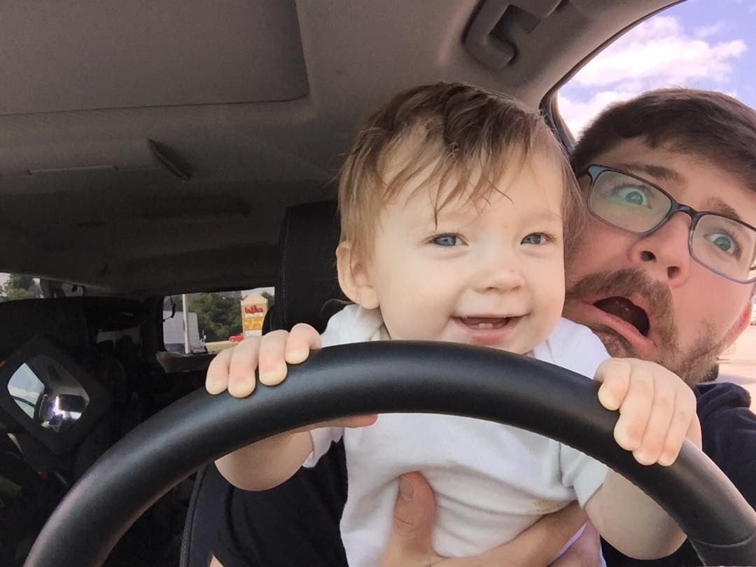 Finally old enough to help with driving responsibilities#justkidding