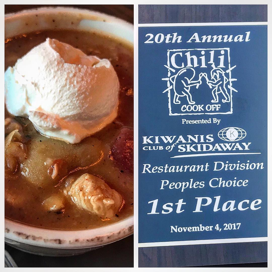 Chili is on! Smoked Chicken and Butter Bean chili by…