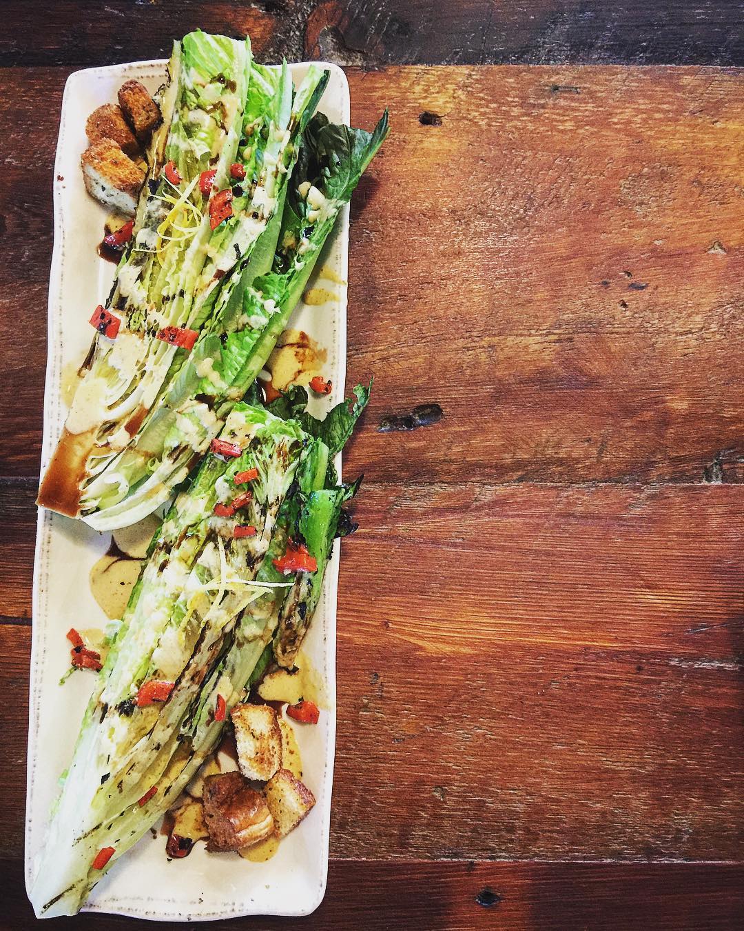 New Menu Sneak Peek #3: Grilled Romaine Caesar.