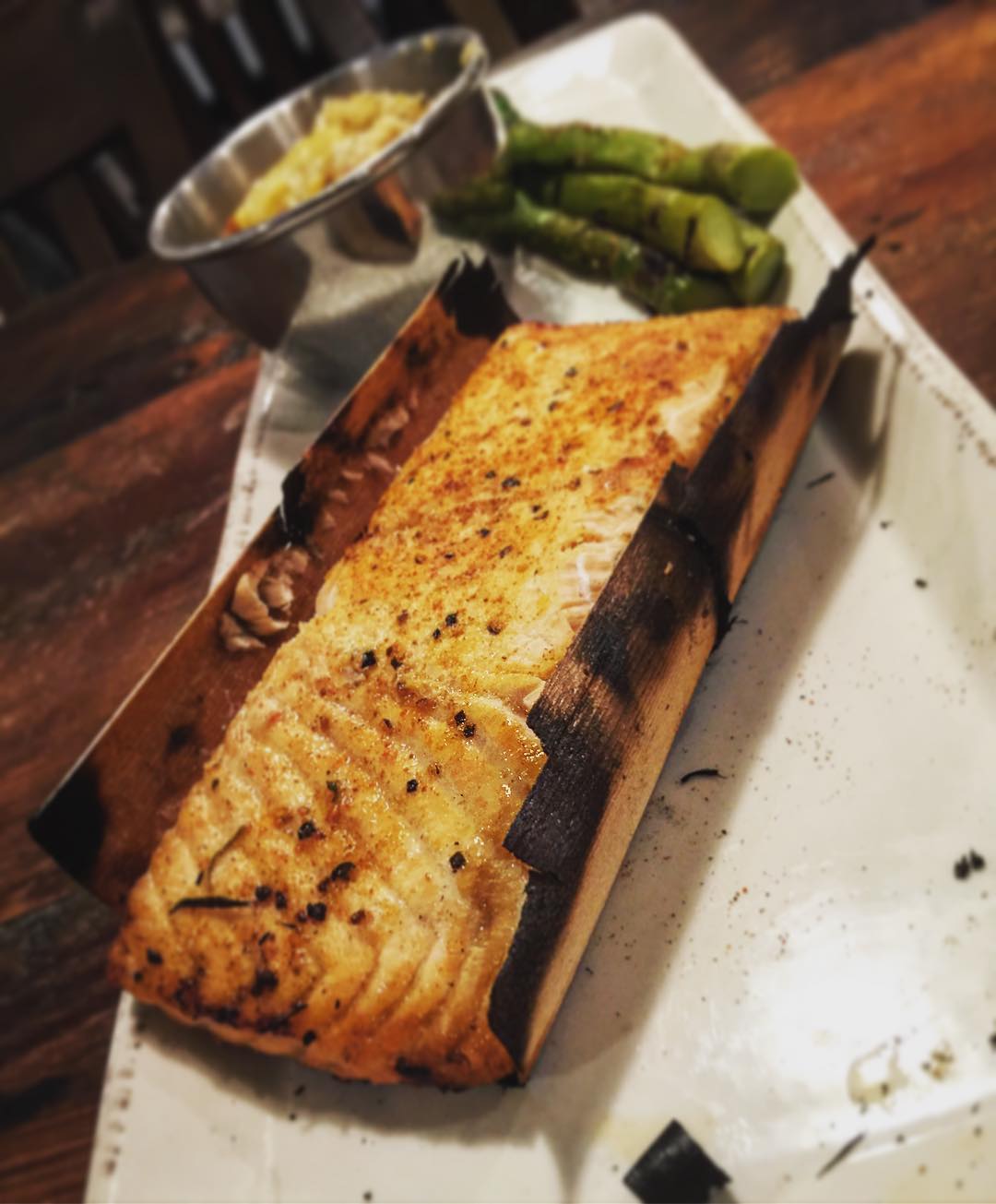 New Menu Sneak Peek #4: Cedar Wrapped Smoked Salmon (pictured…