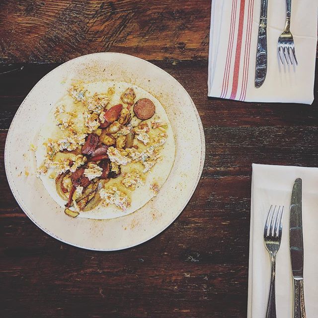 Pimento Cheese Shrimp and Grits are back. Woo